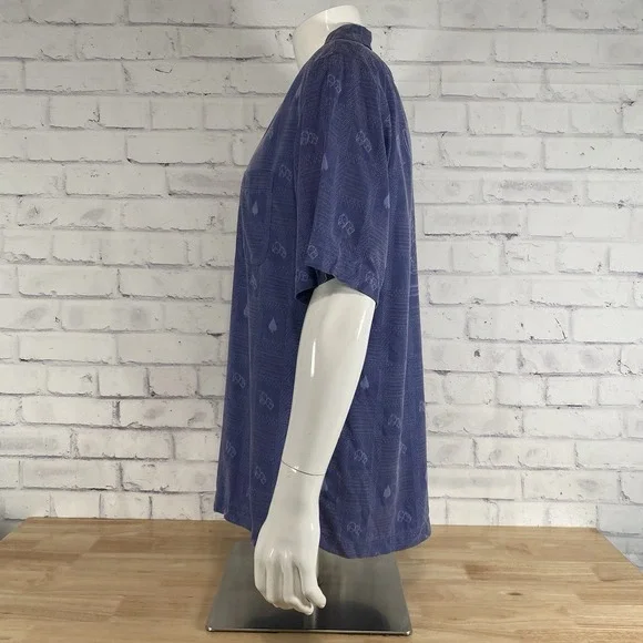 Tommy Bahama Shirt Men's Small 100% Silk Camp Shirt Pass Line Hawaiian Gambling - Picture 5 of 12